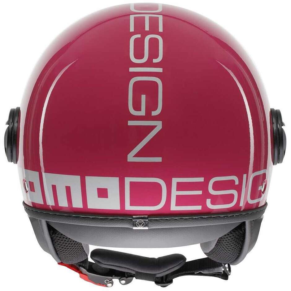 Momo Design FGTR CLASSIC Candy Fuchsia Weißer Motorrad-Jethelm