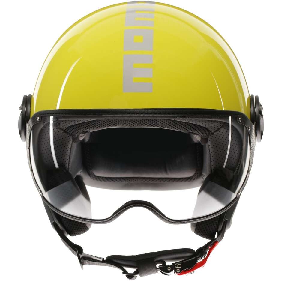 Momo Design FGTR CLASSIC Candy Jet Motorcycle Helmet Yellow White