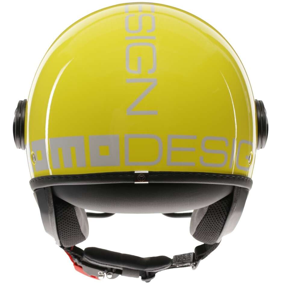 Momo Design FGTR CLASSIC Candy Jet Motorcycle Helmet Yellow White