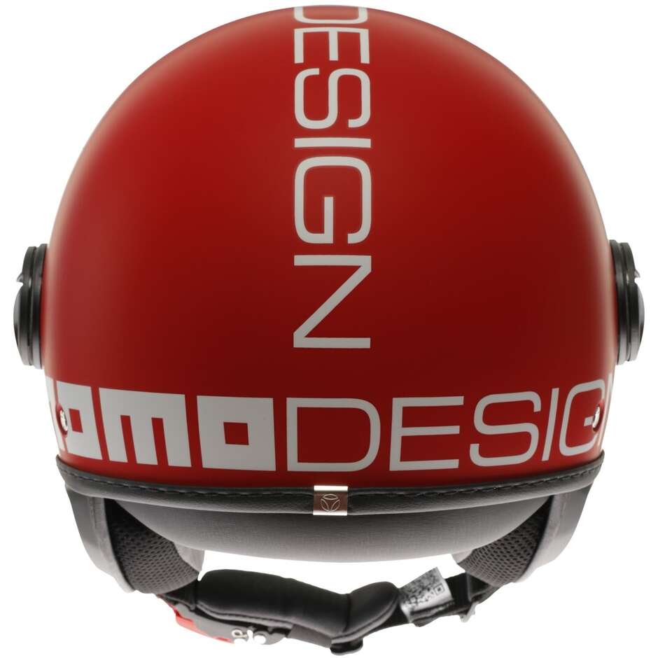 Momo Design FGTR CLASSIC Candy Red White Motorcycle Jet Helmet