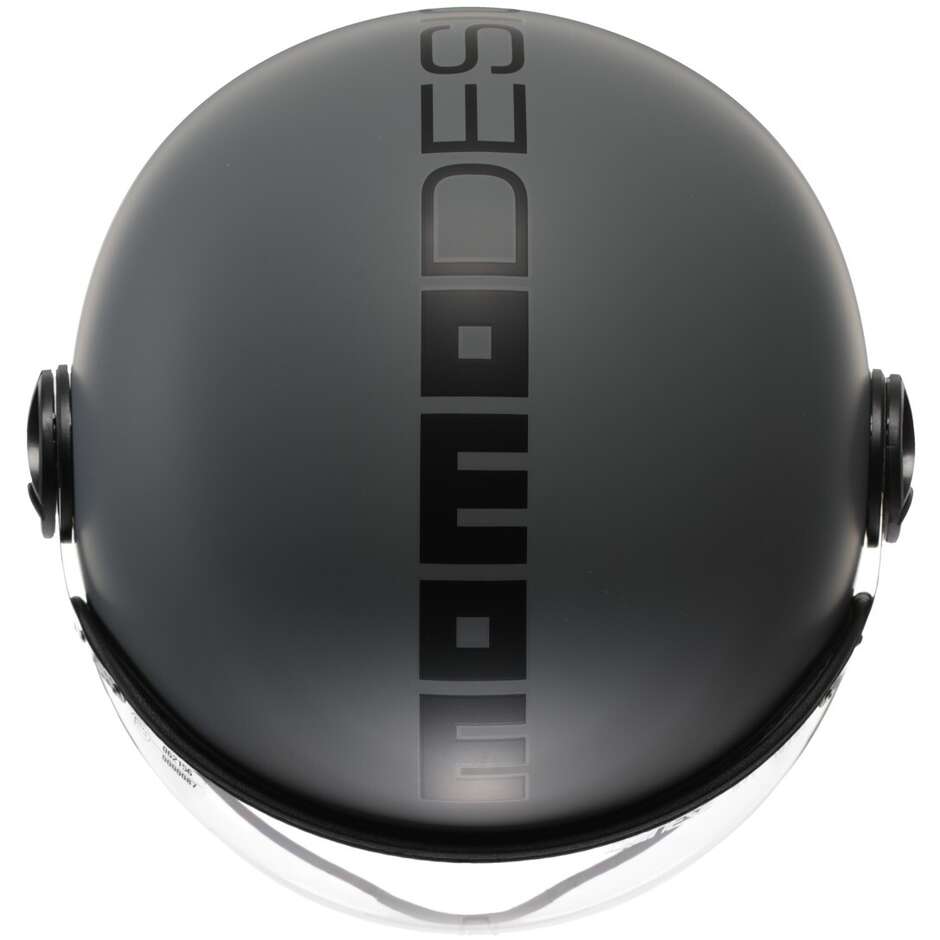 Momo Design FGTR CLASSIC Mono Jet Motorcycle Helmet Matt Grey Black