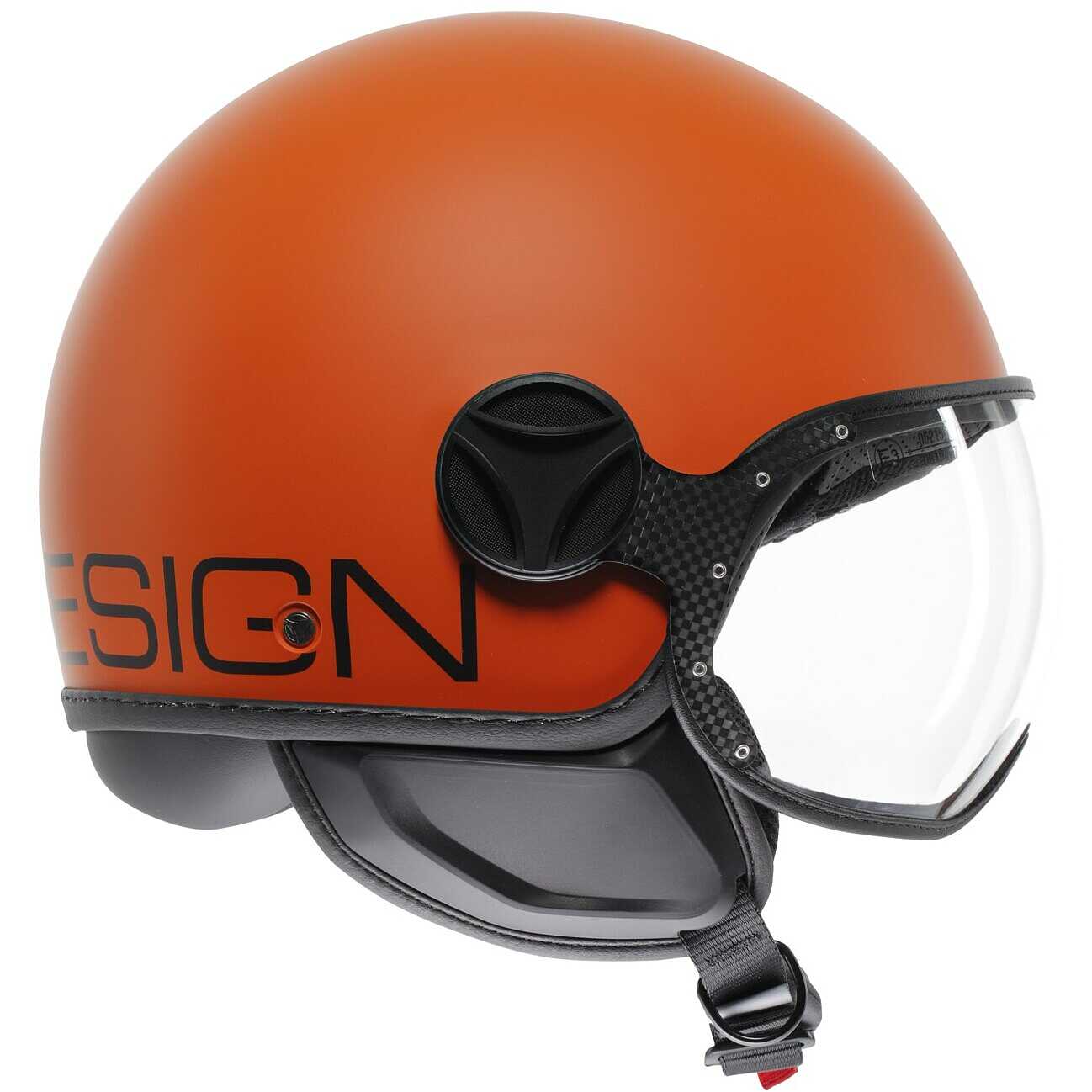 Momo Design FGTR CLASSIC Mono Jet Motorcycle Helmet Matt Orange