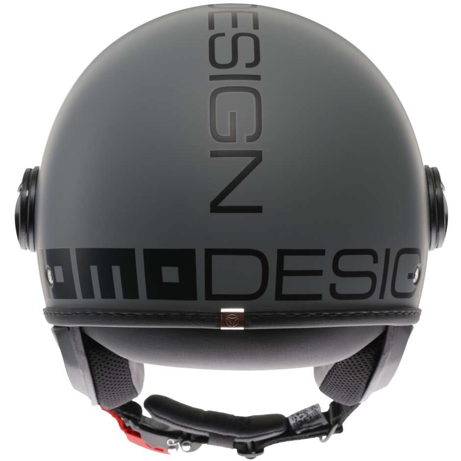 Momo Design FGTR CLASSIC Mono Jet Motorradhelm Matt Grau Schwarz