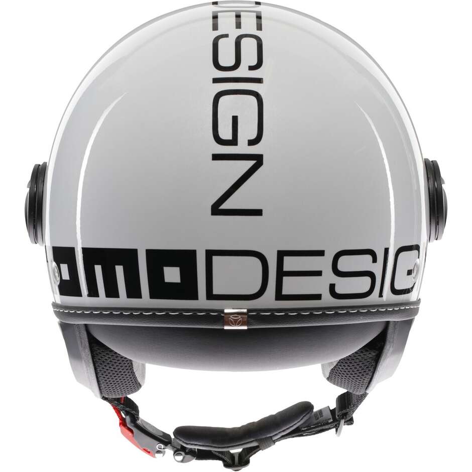 Momo Design FGTR EVO Jet Motorcycle Helmet Mono White Quartz Black