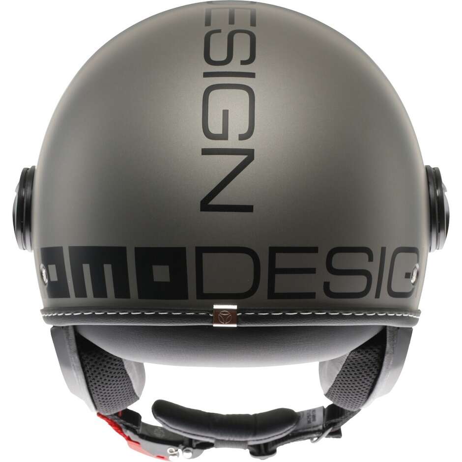 Momo Design FGTR EVO Mono Titanium Matt Black Motorcycle Jet Helmet