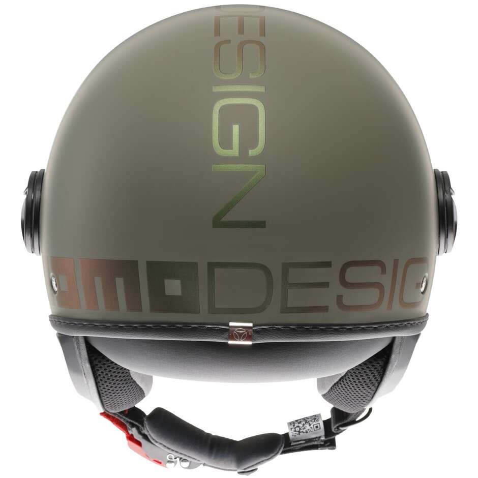 Momo Design Motorrad Jethelm FGTR CLASSIC Mono Flip Matt Grün Bronze