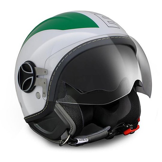 Momo Jet Motorcycle Helmet Design Avio Pro Special Edition Italy 150 ° Green White Red