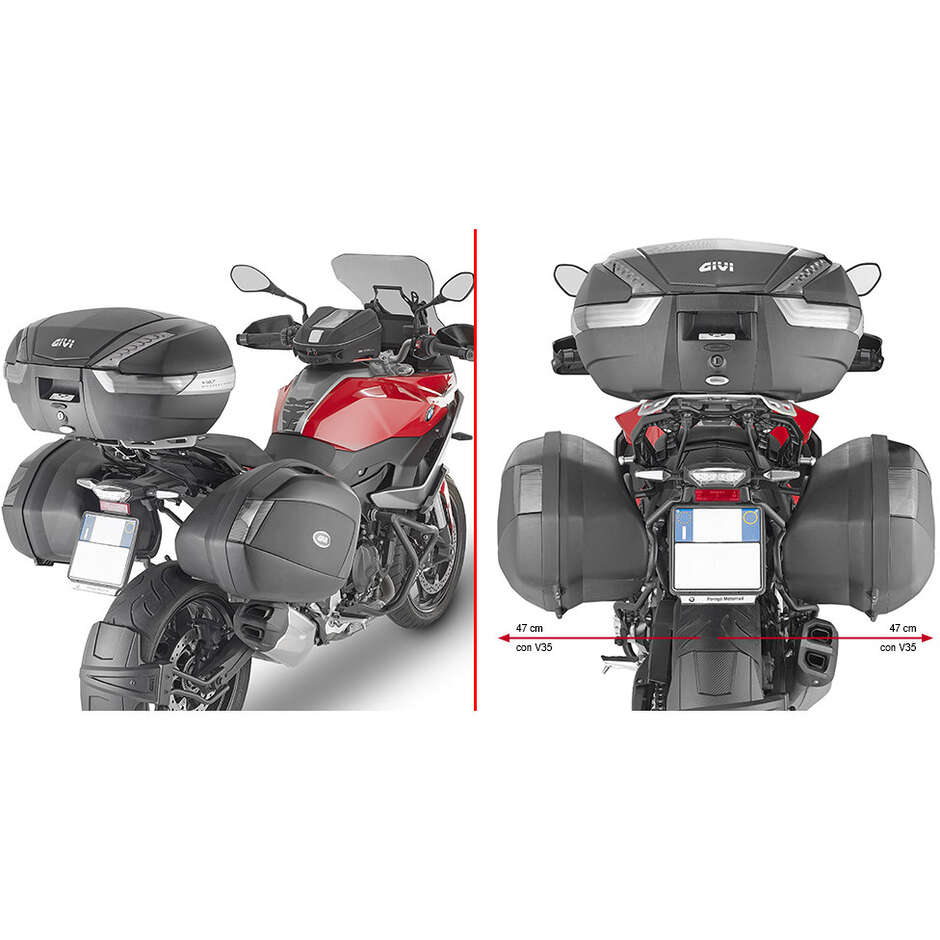 MONOKEY-SIDE Side Case Holder for V35-V37 Givi PLX5137 Cases Specific for BMW F 900 XR (2020-24)