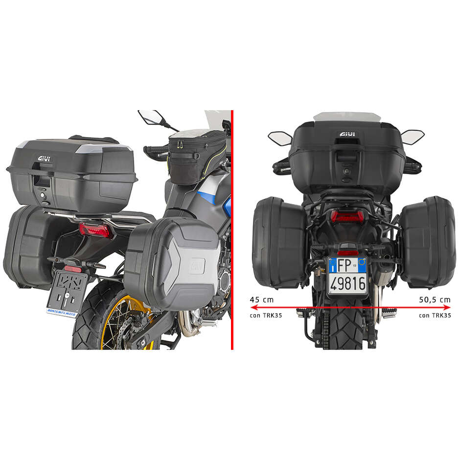 MONOKEY TREKKER LITE Seitenkoffer Givi TRK35BN Schwarz 35 Liter