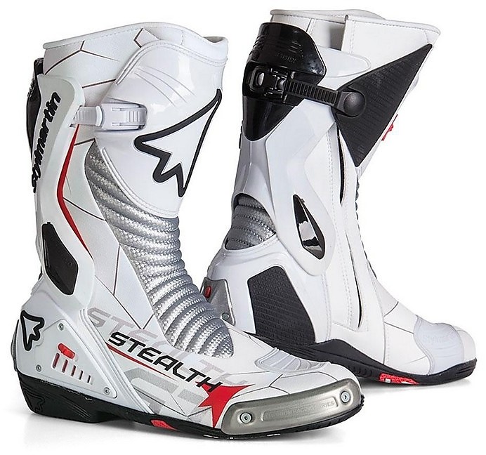 Motaldin Boots Racing Track Stylmartin STEALTH EVO White For Sale