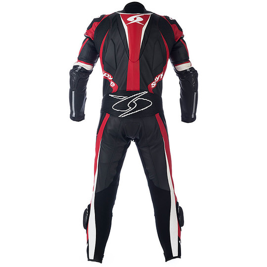 Moto Anzug Beruf Leder Spyke Top Sports Mix Kanguro Rennen Rot Schwarz Weiß