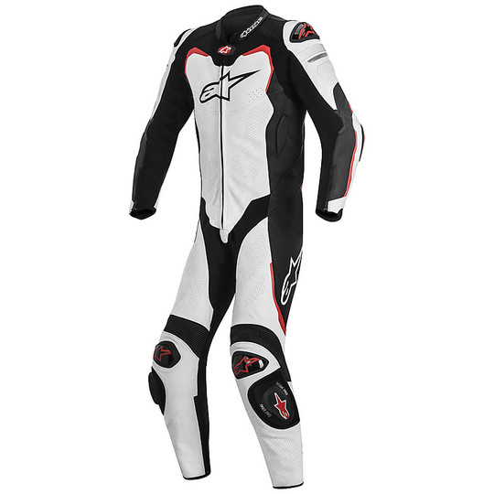 Moto Anzug Berufsalpine GP Pro Tech Air Bag Kompatibel Weiß Schwarz Rot