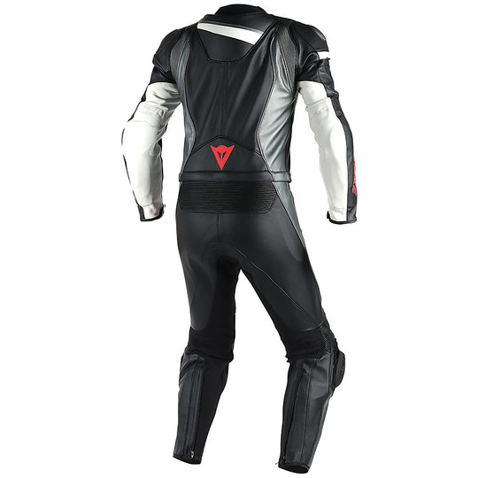 Moto-Anzug Divisible 2 Stück Dainese Veloster schwarz / anthrazit / weiß