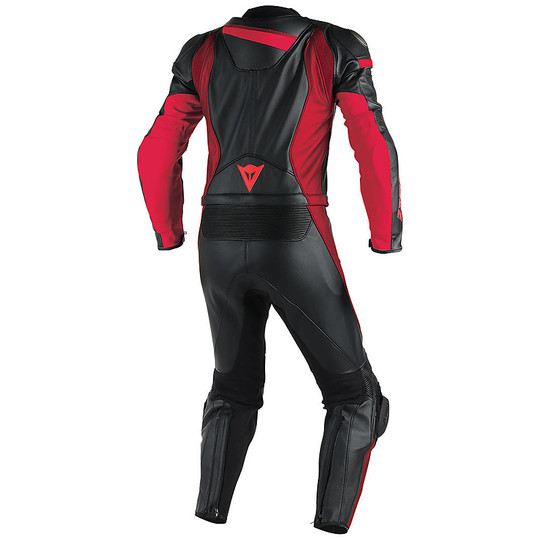 Moto-Anzug Divisible 2 Stück Dainese Veloster schwarz / rot