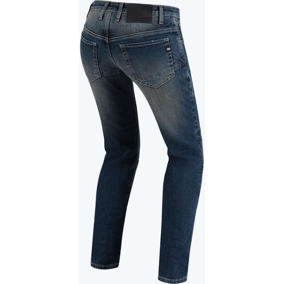 Moto approved women's trousers Pmj FLORIDA CONFORT Blue