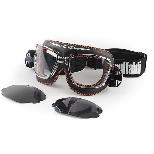 Moto Baruffaldi Supercompetition Black Orange glasses