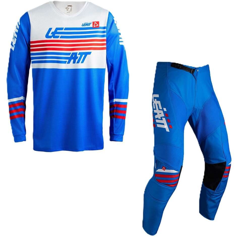 Moto Cross 3.5 Leatt Blue Anzug