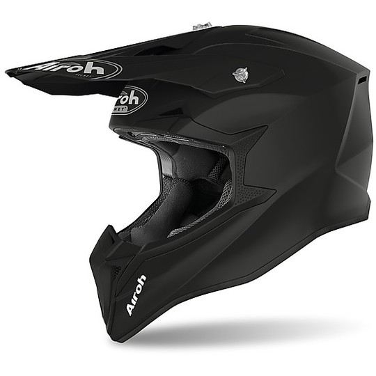 Moto Cross Enduro Airoh Helmet WRAAP Color Matt Black