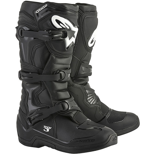 Moto Cross Enduro Alpinestars Tech 3 Black Boots