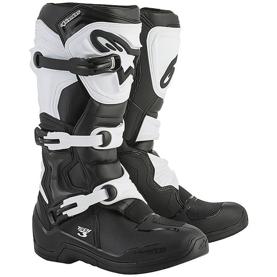 Moto Cross Enduro Alpinestars Tech 3 Black / White Boots