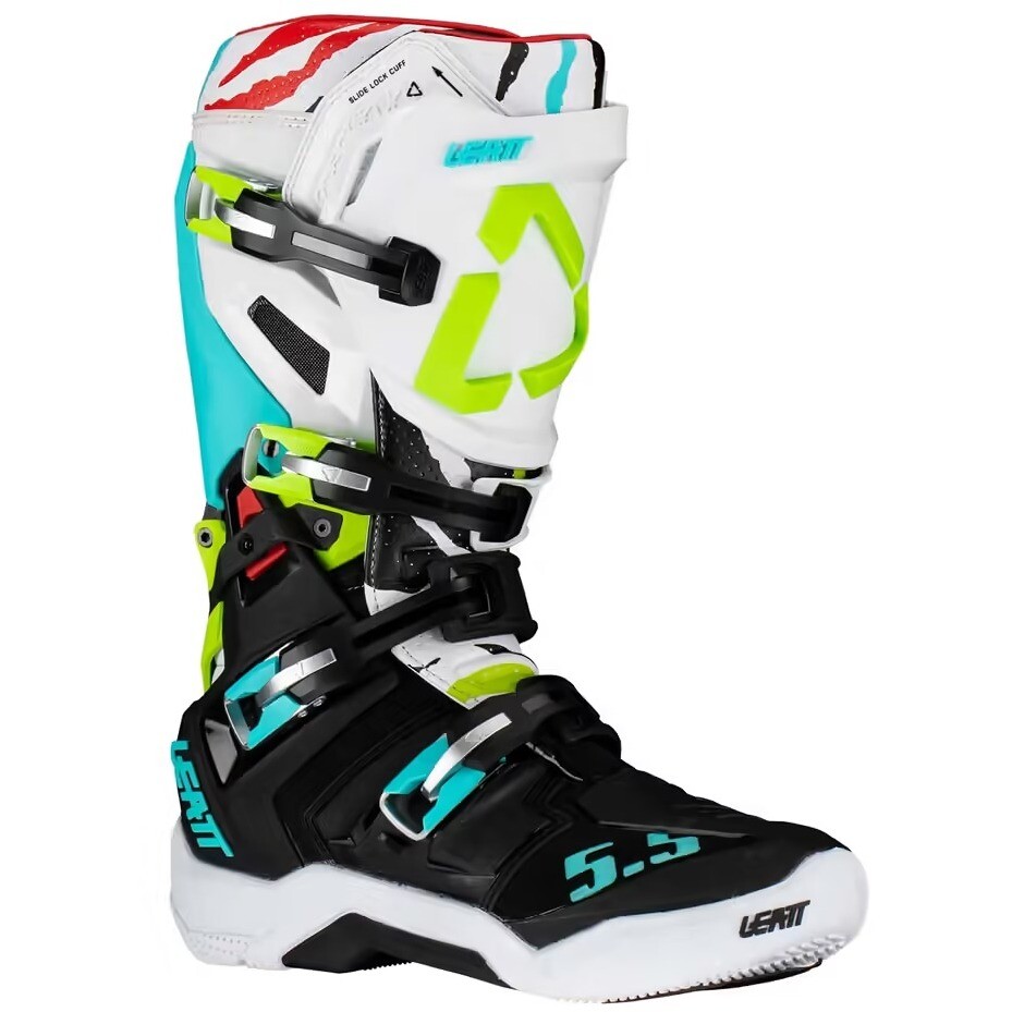 Moto Cross Enduro Boots Leat 5.5 FLEXLOCK Tiger