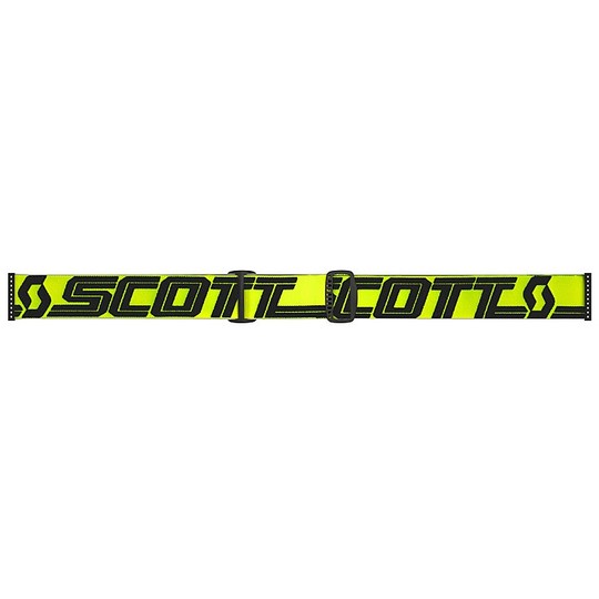 Moto Cross Enduro Brille Scott Hustle X MX Gelb Schwarz Gold Linse