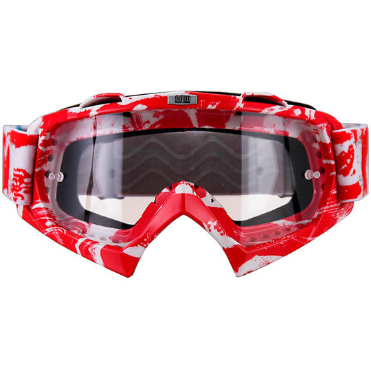 Moto Cross Enduro CGM 730x EXTREME Rote Maskenbrille