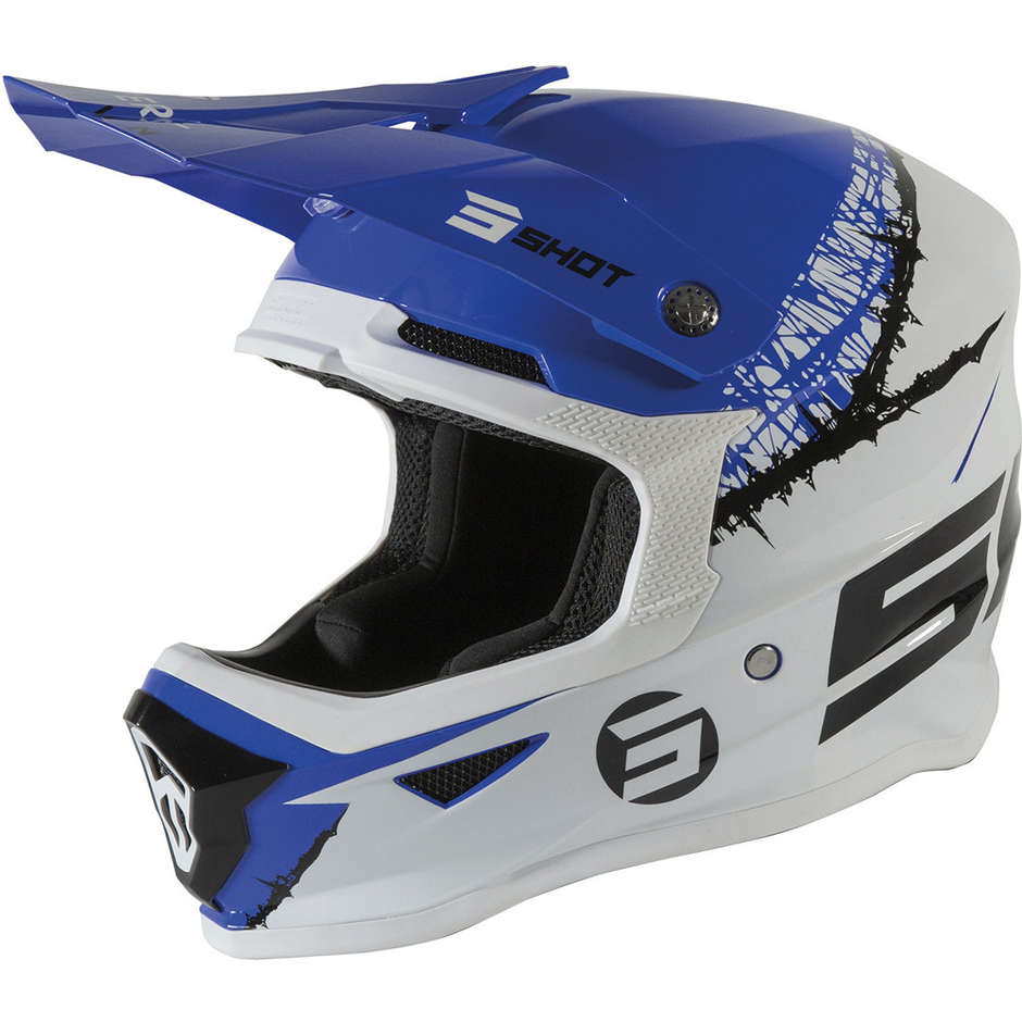 Moto Cross Enduro Child Helmet Shot Furios Storm Blue