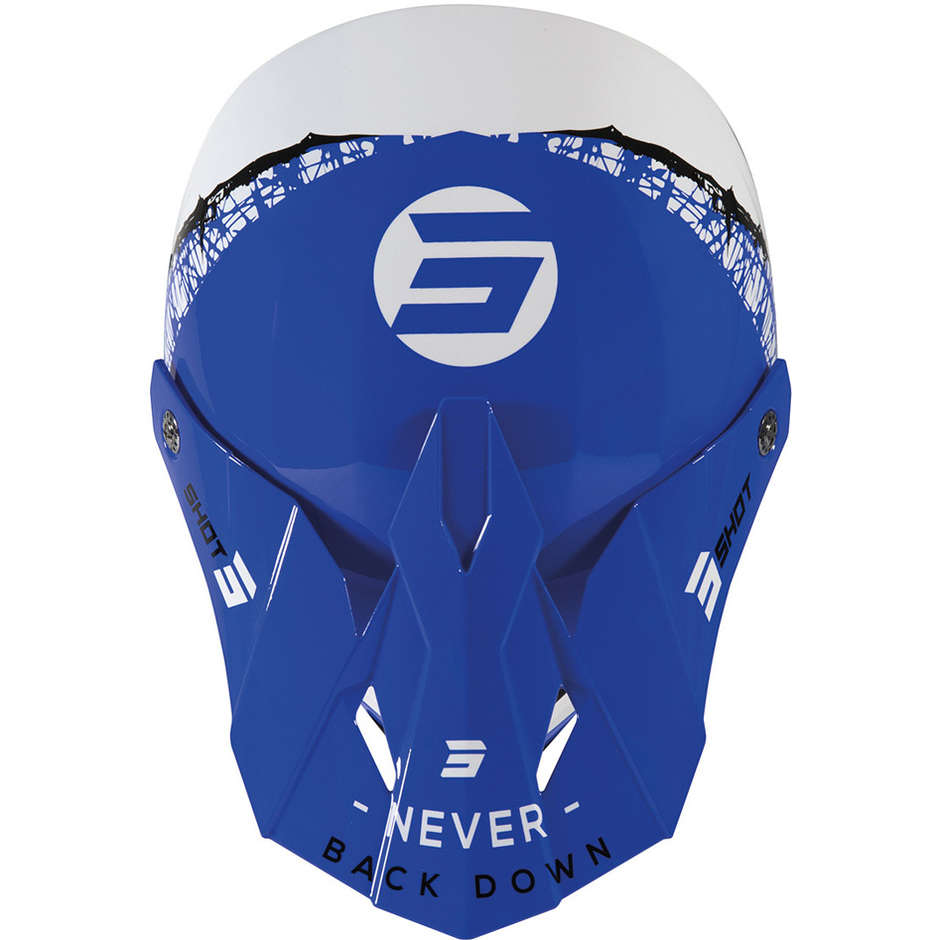 Moto Cross Enduro Child Helmet Shot Furios Storm Blue