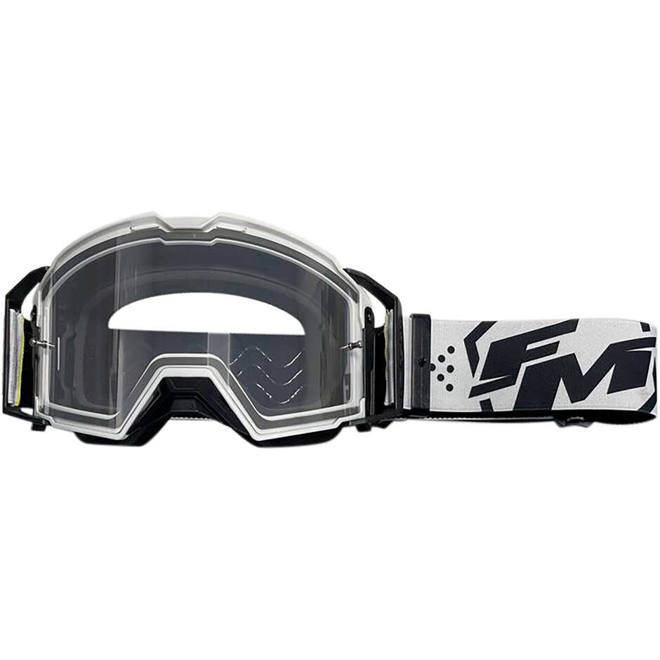 Moto Cross Enduro FM Racing VISION Maske Weiß