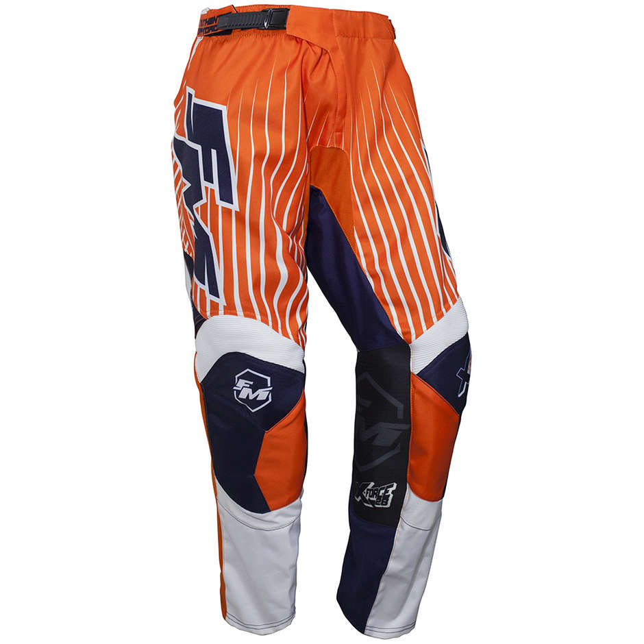 Moto Cross Enduro Fm Racing X28 FORCE Orange Blue Pants