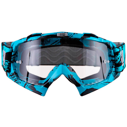 Moto Cross Enduro Glasses Mask CGM 730x EXTREME Light Blue