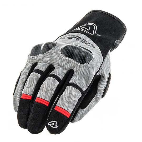 Moto Cross Enduro Gloves Acerbis Adventure CE With Black Gray Protections