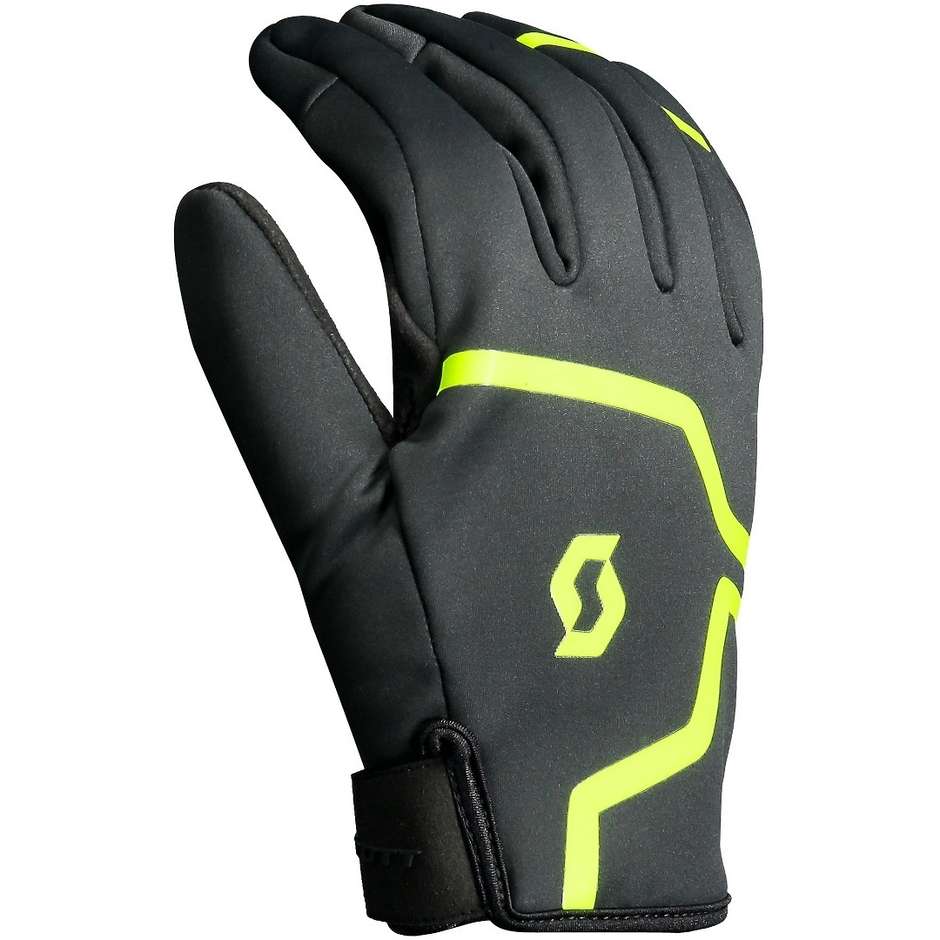 Moto Cross Enduro Gloves Scott Mod Gore-Tex Black Yellow