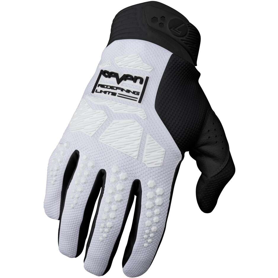 Moto Cross Enduro Gloves Seven Mx RIVAL ASCENT White Blacks