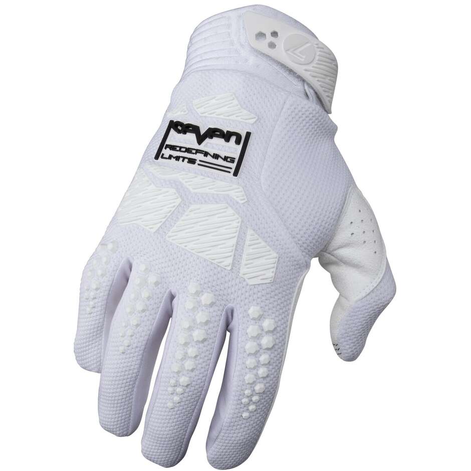 Moto Cross Enduro Gloves Seven Mx RIVAL ASCENT White