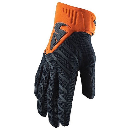 Moto Cross Enduro Gloves Thor S20 Rebound Black Orange