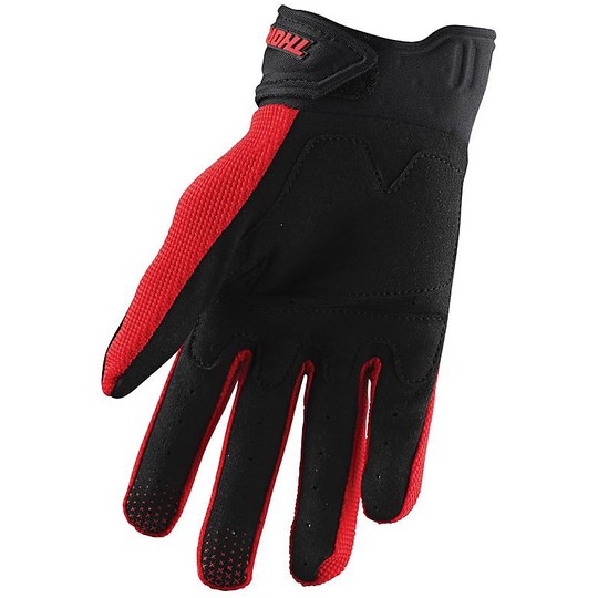 Moto Cross Enduro Gloves Thor S20 Rebound Red Black