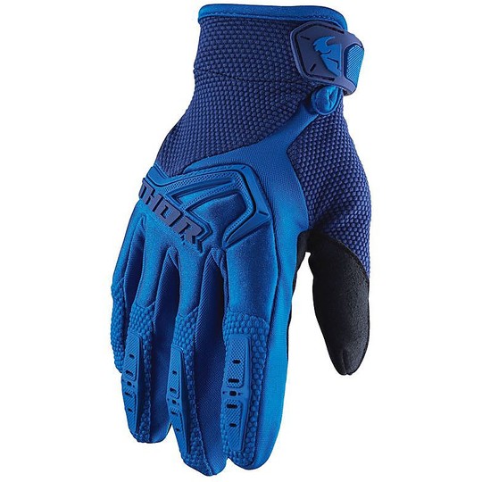 Moto Cross Enduro Gloves Thor S20 Spectrum Blue