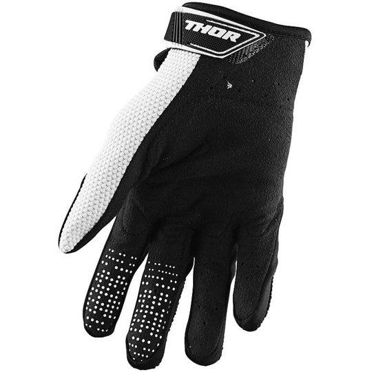 Moto Cross Enduro Gloves Thor S20 Spectrum White Black