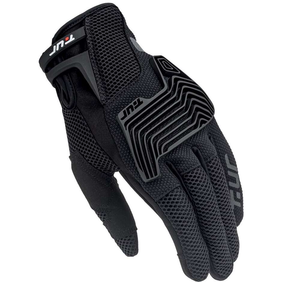 Moto Cross Enduro Gloves T'ur G-THREE PRO Black