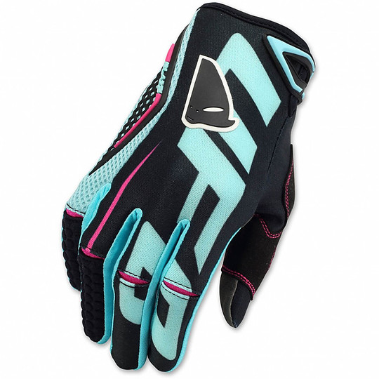 Moto Cross Enduro Gloves Ufo BLAZE Black Blue