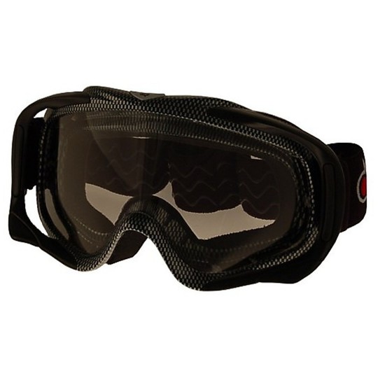 Moto Cross Enduro Goggles Mask One Racing Carbon Look