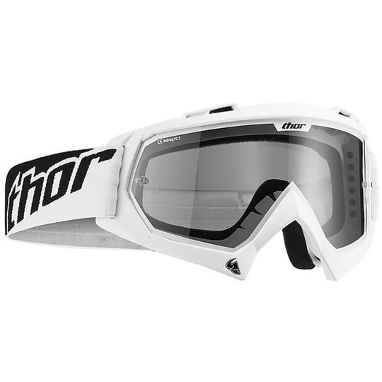 Moto Cross Enduro Goggles Mask Thor Enemy Sand White 2015