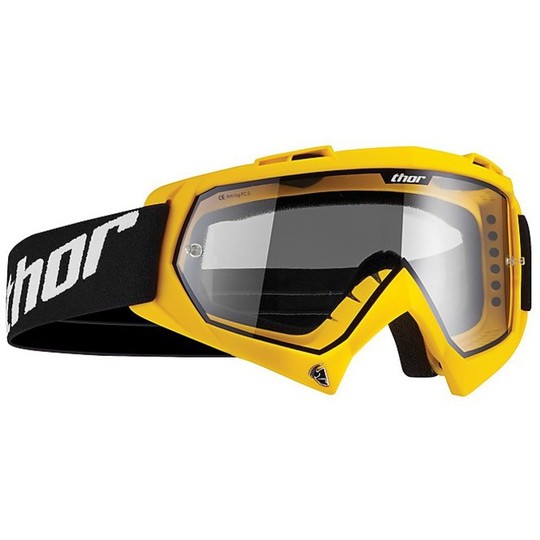 Moto Cross Enduro Goggles Mask Thor Enemy Solid Yellow 2015