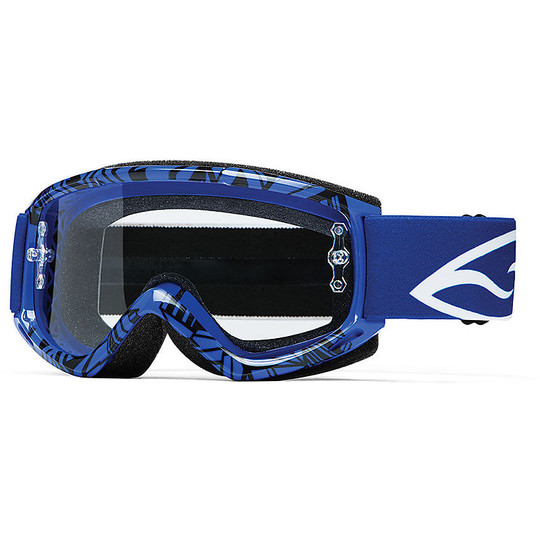 Moto Cross Enduro Goggles Smith Fuel V1 Max Blue Vapor