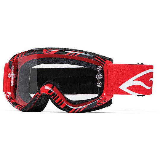 Moto Cross Enduro Goggles Smith Fuel V1 Max Red Fracture