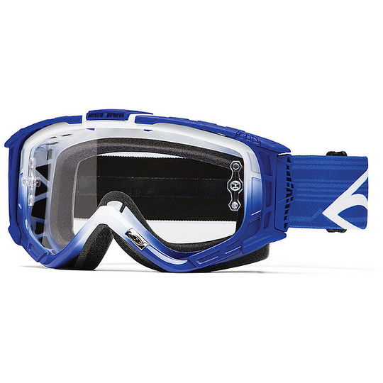 Moto Cross Enduro Goggles Smith Intake Sweat-X White / Blue