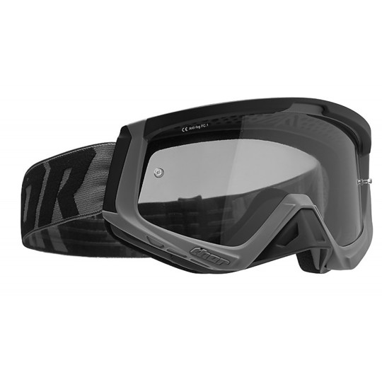 Moto Cross Enduro Goggles Thor Sniper S20 Gray Black Smoke Lens