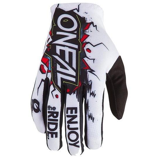 Moto Cross Enduro Handschuhe Oneal Matrix Glove Villain White